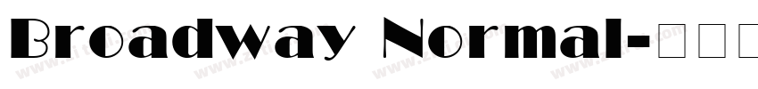 Broadway Normal字体转换
